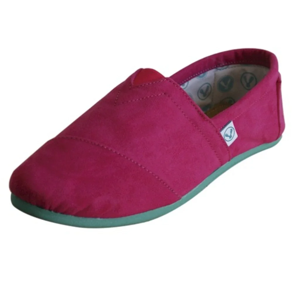 NEW RARE Korvas Size 22 US 5 5.5 Hot Pink Shoe Teal Bottom Mexico
